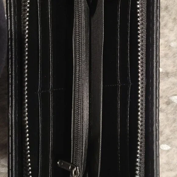 Black faux leather skull wallet - Picture 5 of 5